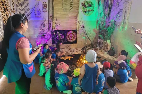 Los niños del Jardín recorrieron “El Monte Recuerda”
