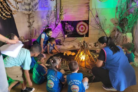Los niños del Jardín recorrieron “El Monte Recuerda”