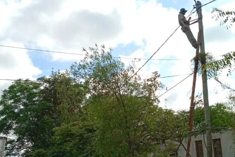 El Municipio continúa con los trabajos de alumbrado en distintos sectores
