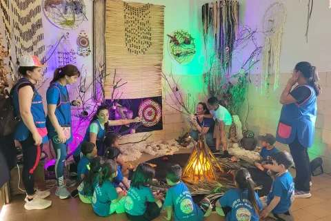 Los niños del Jardín recorrieron “El Monte Recuerda”
