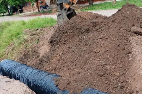 El Municipio continúa con trabajos de desagües y mantenimiento